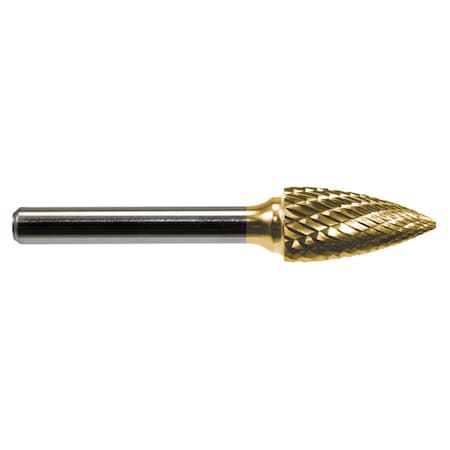 Mastercut Tool Corp. 1/8x1/2x1/8x2 Pointed Tree Singlecut, PowerT SG-44L2SC-2